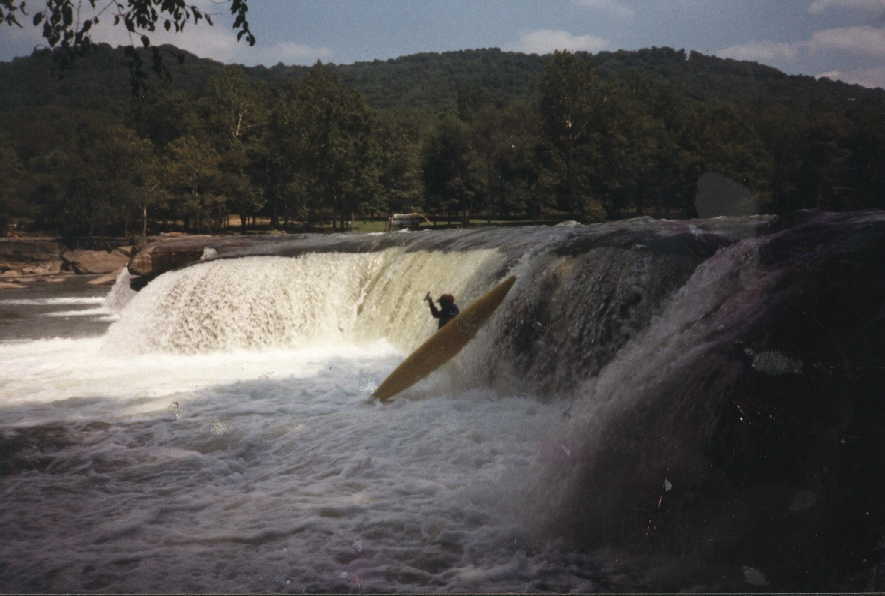 Keith Merkel at First Falls (Photo taken on 9/1/96)