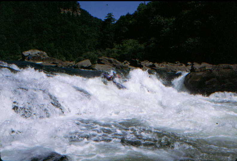 Jeff Arco in Sweets Falls (Photo by Bob Maxey -7/5/96)