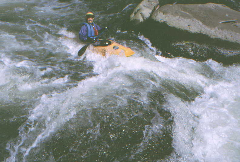 Bruce Labaw in Top of the World Rapid (Photo by Bob Maxey - 4/7/02)